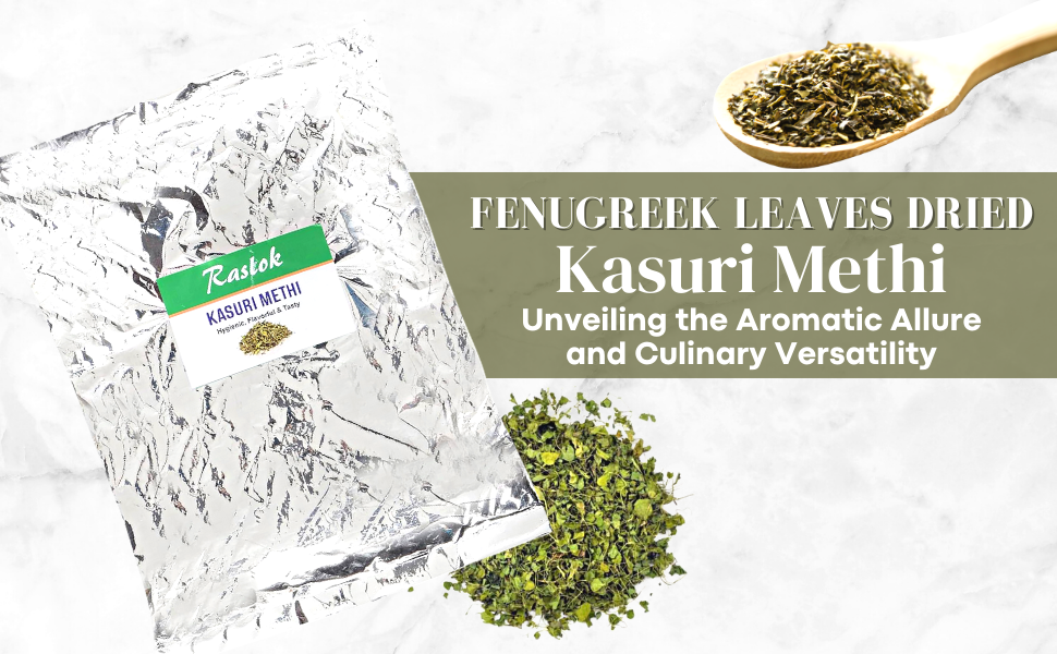Raslok Fenugreek Leaves Dried,Natural || Kasuri Methi || 100g (3.5 Ounce)