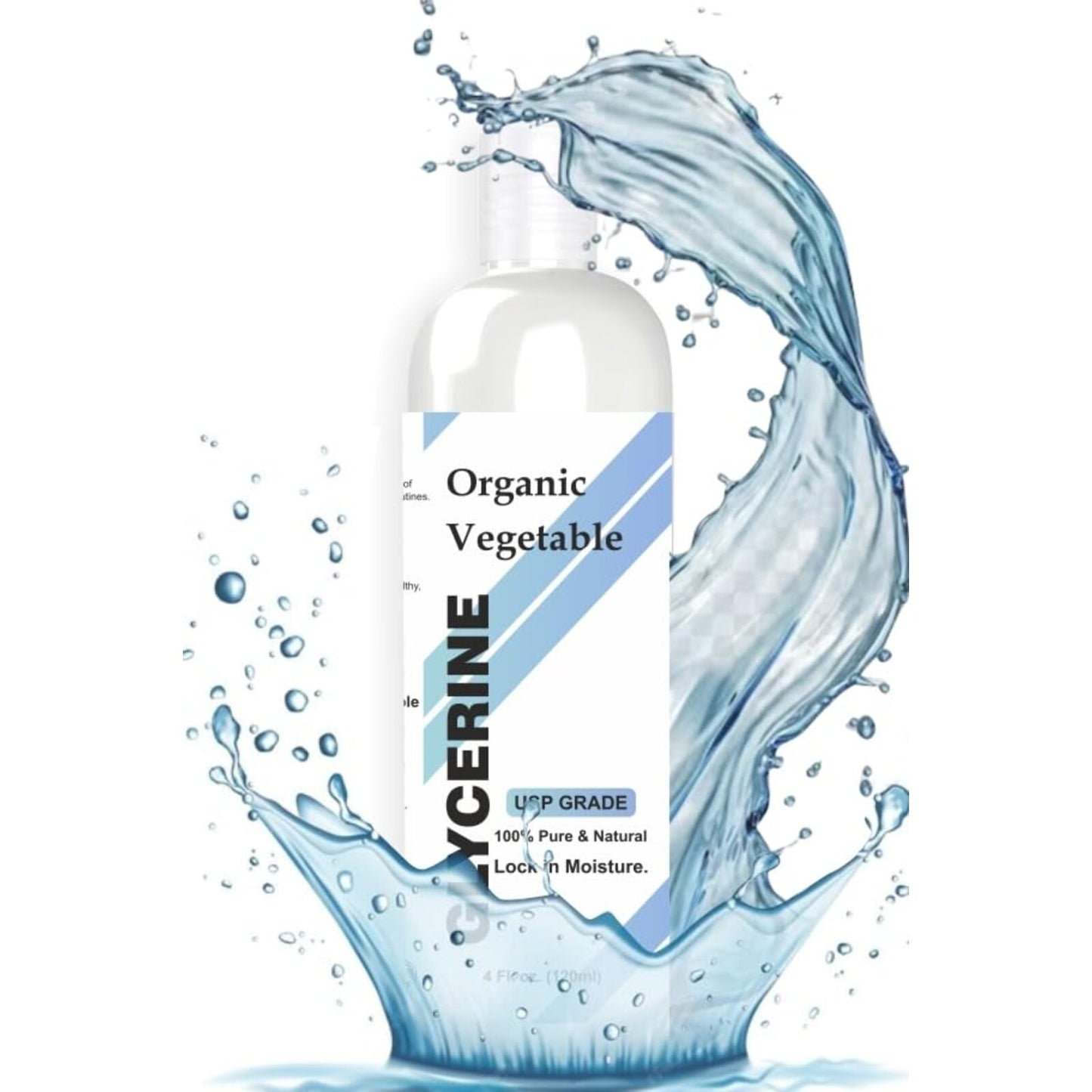 100% Pure & Natural Vegetable Glycerine | Versatile Skin Care, Softening and Moisturizing 4 Fl Oz - 120 ml