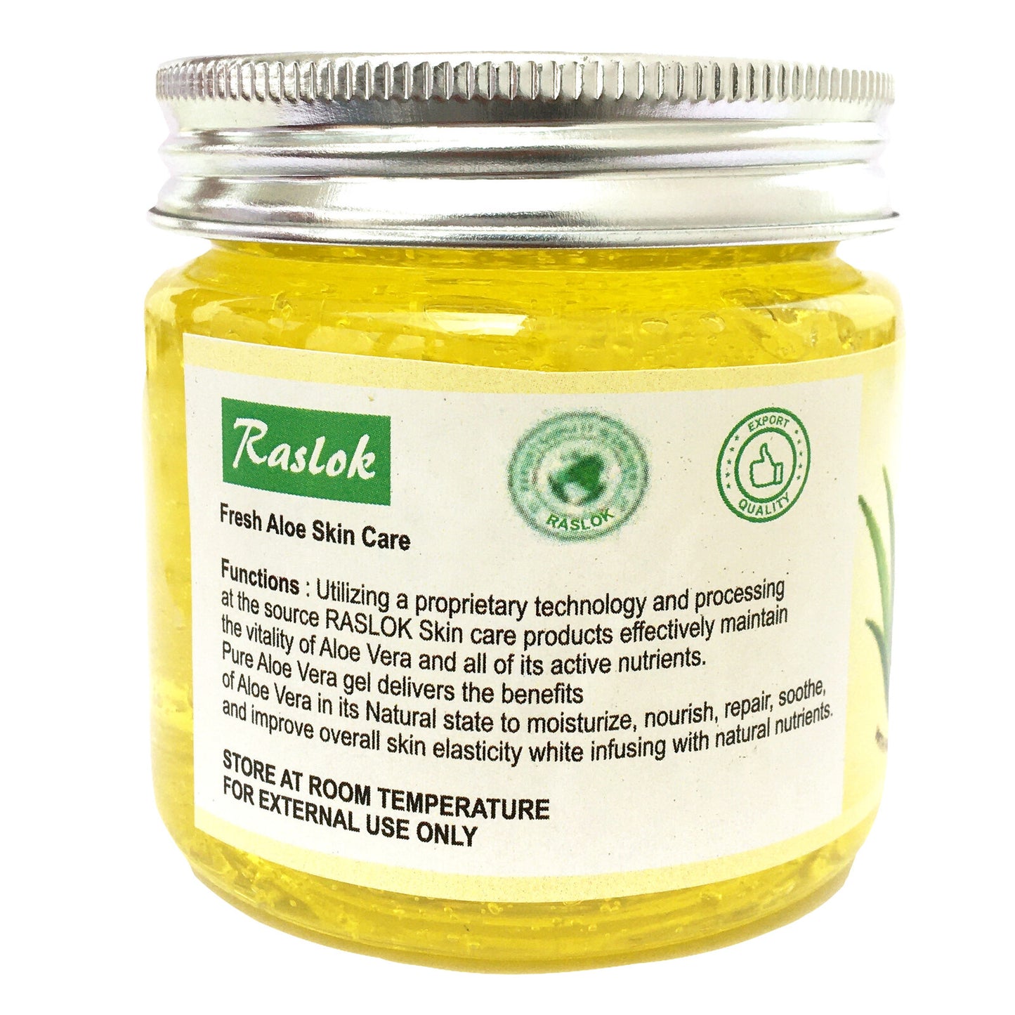Raslok Natural Aloe Vera Gel with Papaya Extract (7.76 OZ) - Revitalize Your Skin Naturally