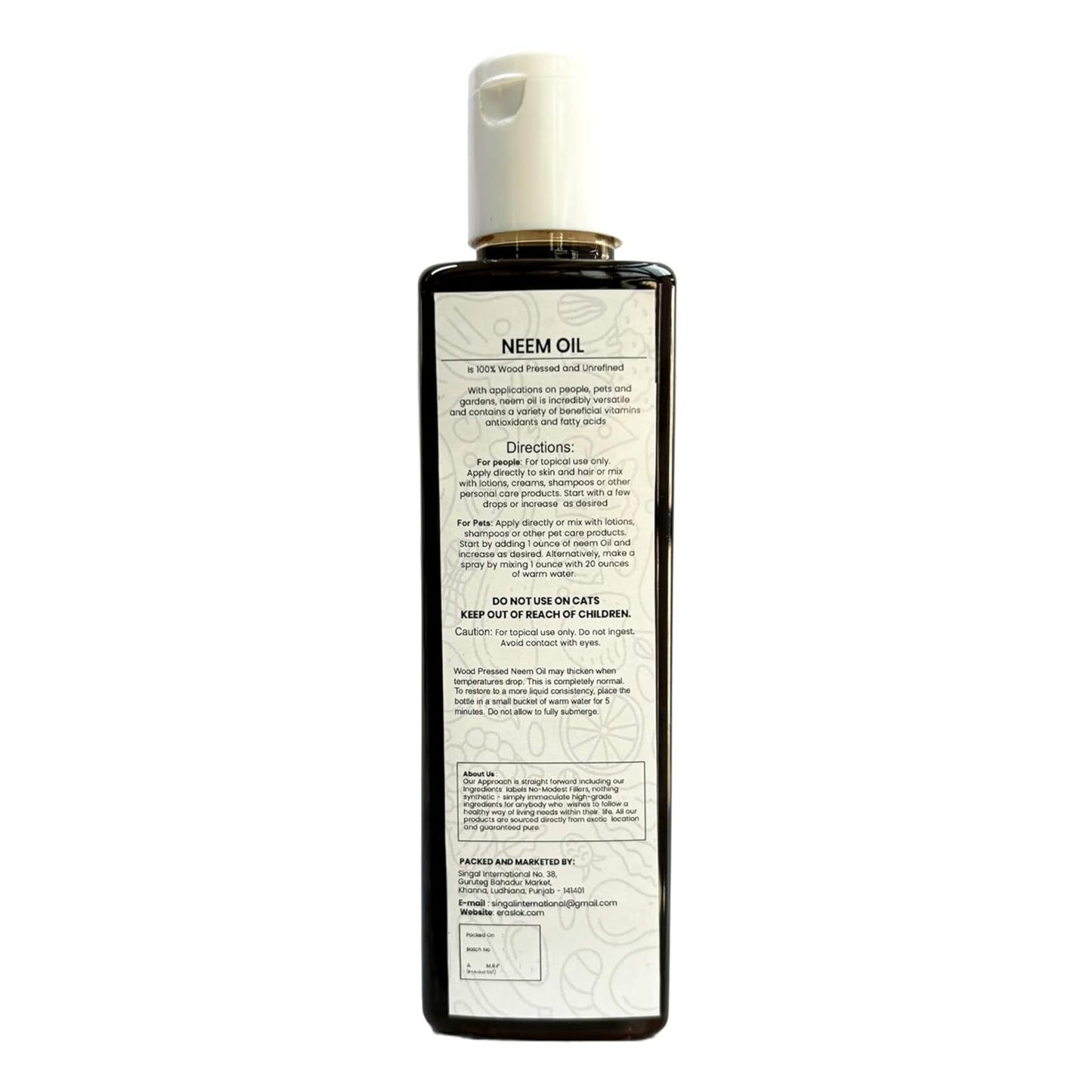 Pure Natural Neem Oil | Wood Pressed