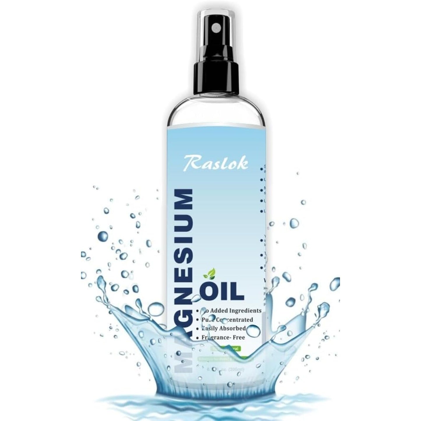 100% Pure Magnesium Oil Spray 6.7 fl. oz | Magnesium Spray for Body, Feet and Underarm
