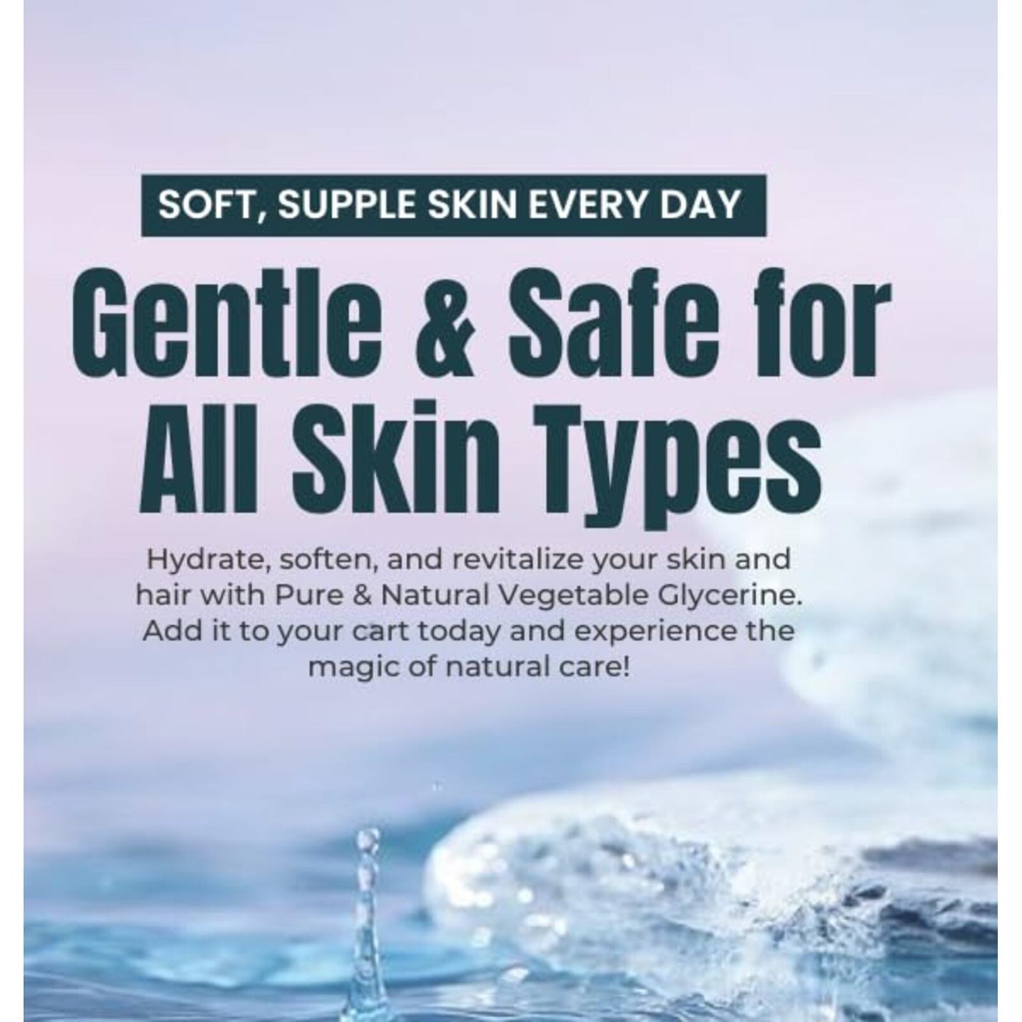 100% Pure & Natural Vegetable Glycerine | Versatile Skin Care, Softening and Moisturizing 4 Fl Oz - 120 ml