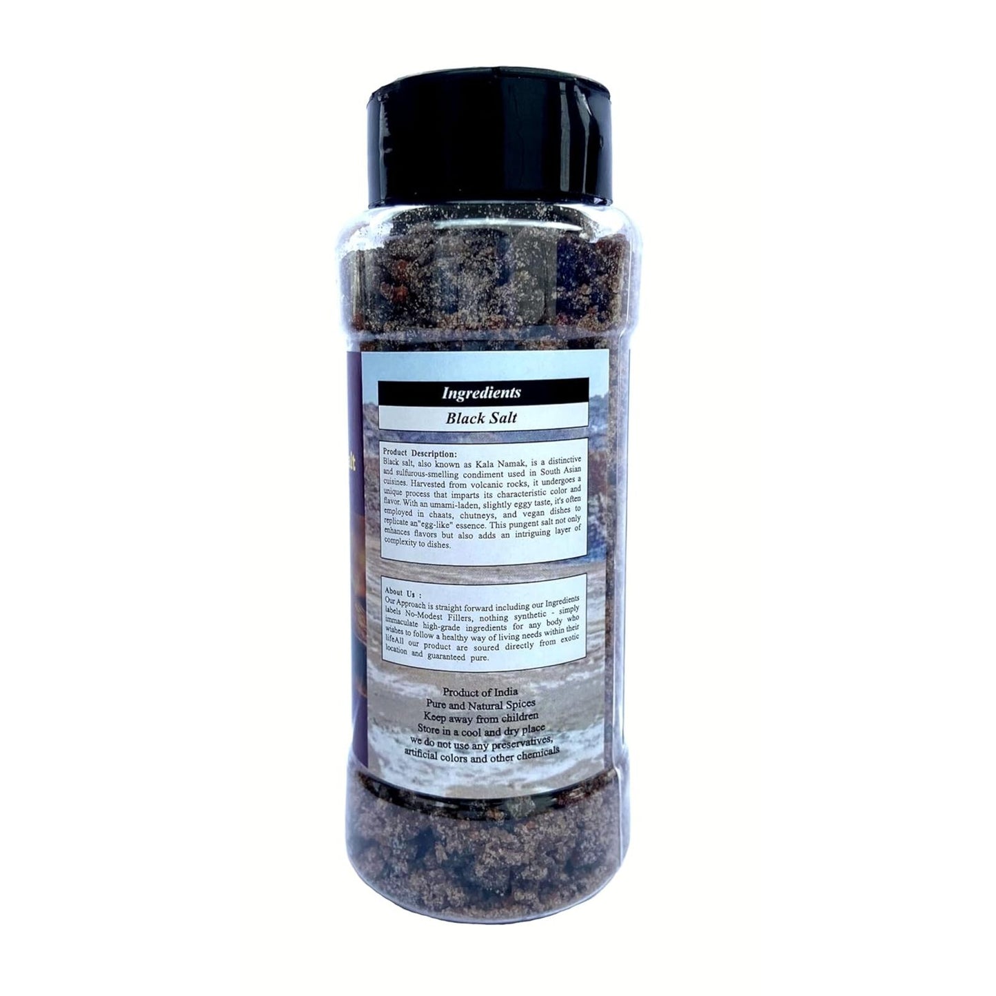 Raslok Black Salt Crystals (Kala Namak) Ground Spice ~ Kala Namak All Natural | Vegan | No Colors | Gluten Friendly | NON-GMO | Indian Origin