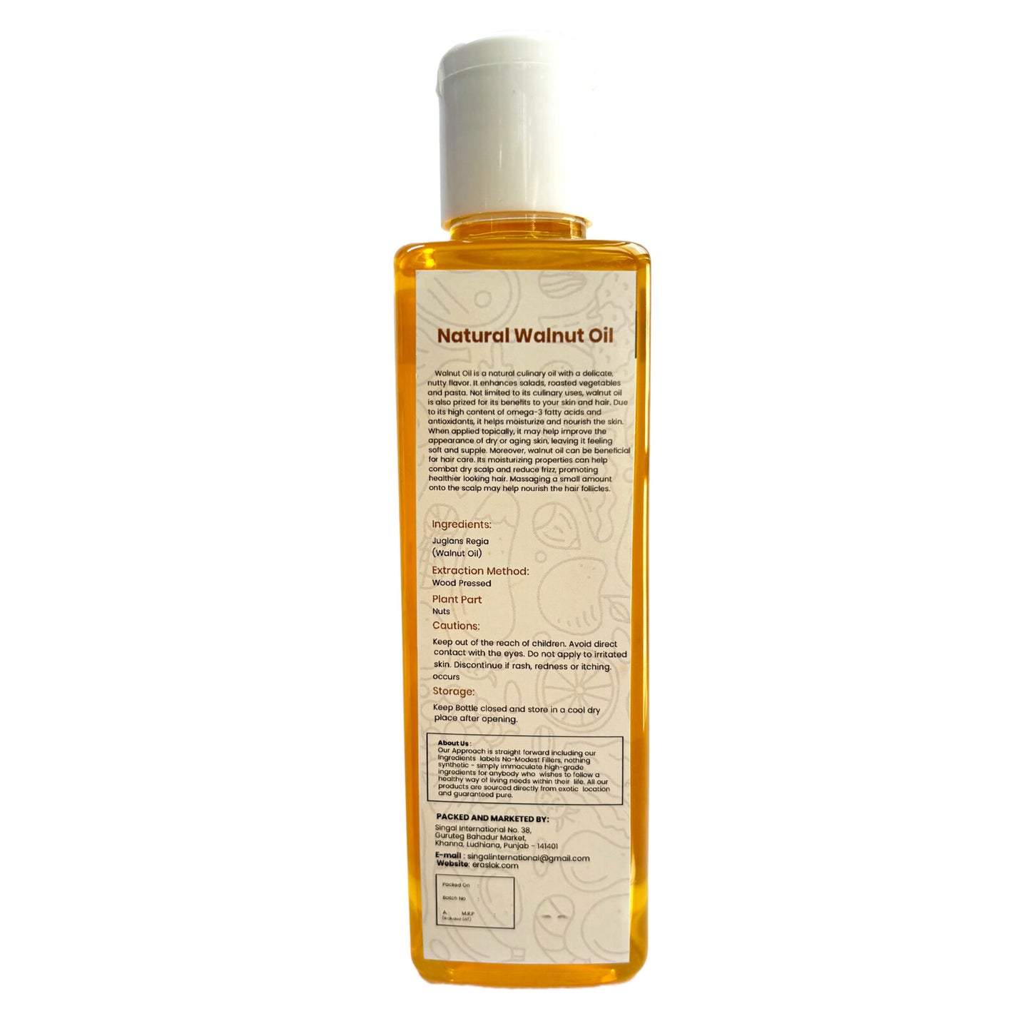 Raslok Pure Natural Walnut Oil | Wood Pressed