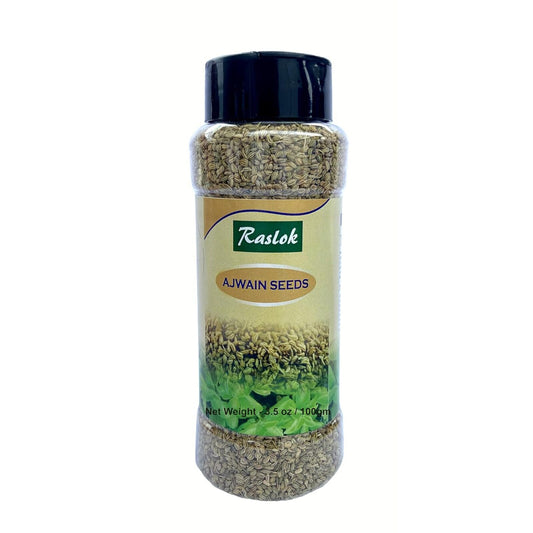 Raslok Indian Ajwain Seeds | Carom Bishops Weed | Spice Whole | All Natural | Vegan | Indian Origin 3.5 oz - 100gm