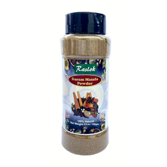 Raslok Indian Garam Masala | 11 Spices Blended | All Natural | Vegan | No Addded Colors | Indian Origin 3.5oz - 100gm