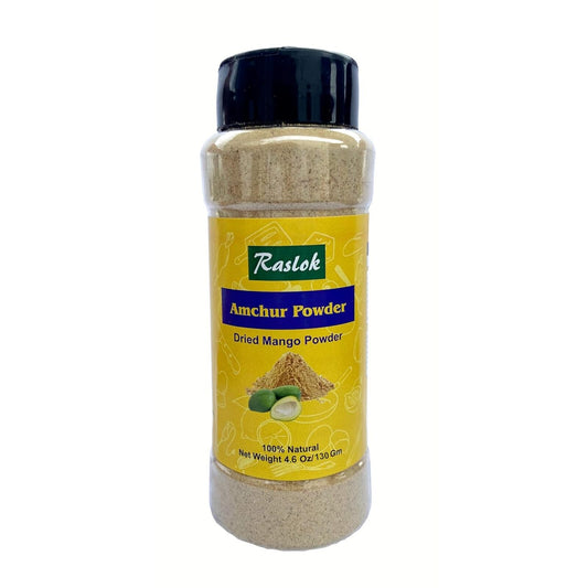 Raslok India Amchur Powder | Dried Mango Powder | Spices - All Natural | Vegan | No Added Colors | Indian Origin 4.6 oz - 130gm …