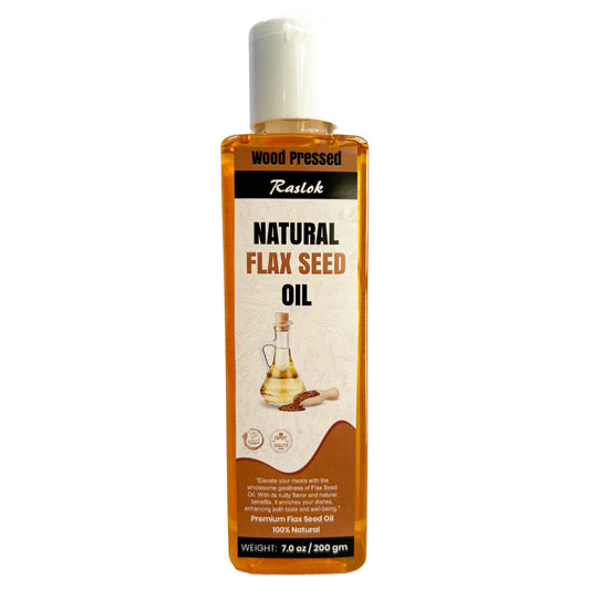 Raslok Pure Natural Flax Seed Oil | Wood Pressed
