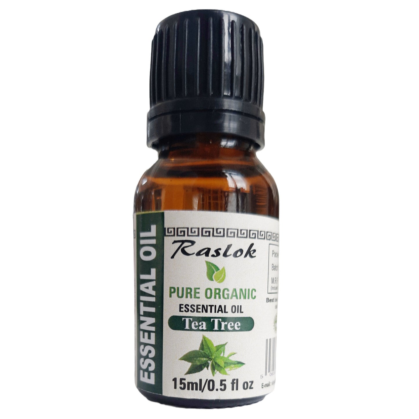 Raslok Essential Oil 100% Pure & Natural Oil Pack of 4 | 15ml - 0.5 fl.oz (Geranium,Patchouli,Ylang-Ylang,Tea Tree) …